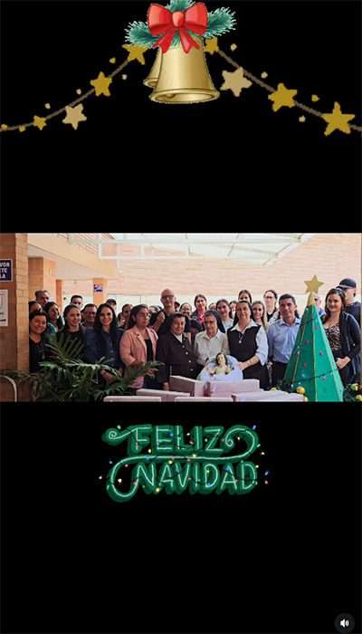 Feliz Navidad son los deseos de la Familia Colmerced